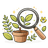 Plant health classification illustration.